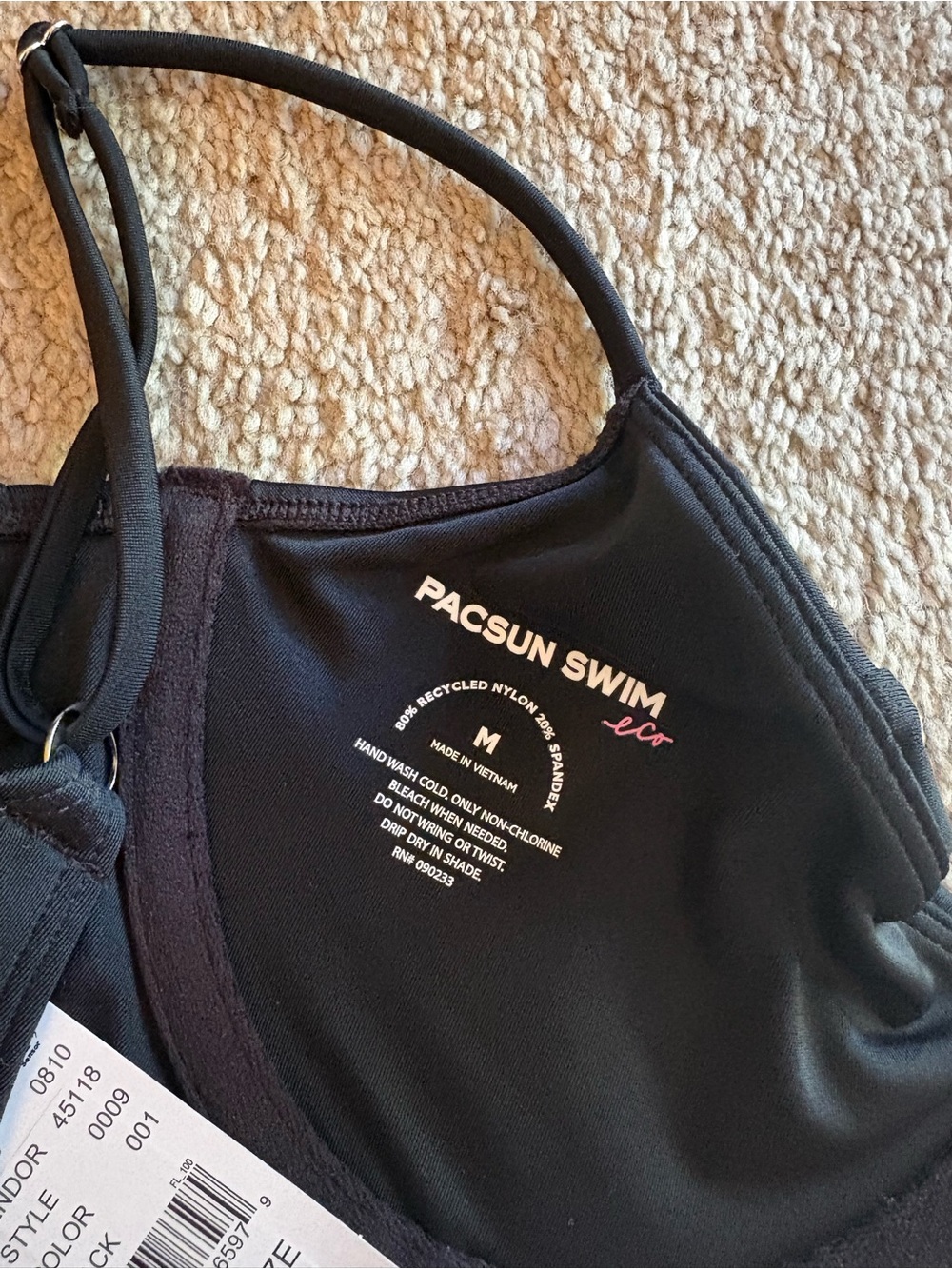 PacSun Black Madison Balconette Underwire Bralette Bikini Top - Picture 5 of 5